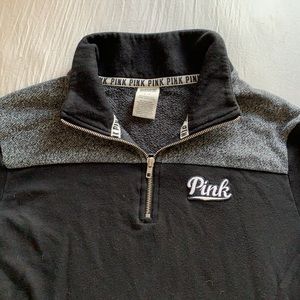 PINK Collared Sweatshirt